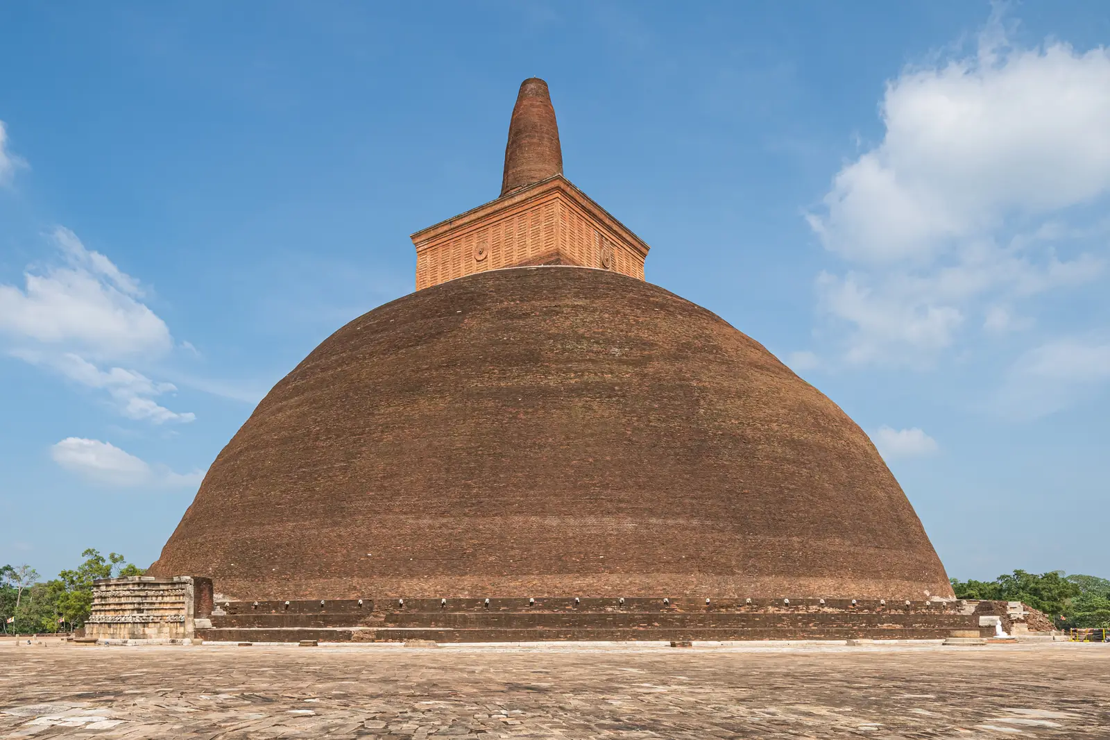 The great Abhayagiri stupa at Anuradhapura, Sri Lanka