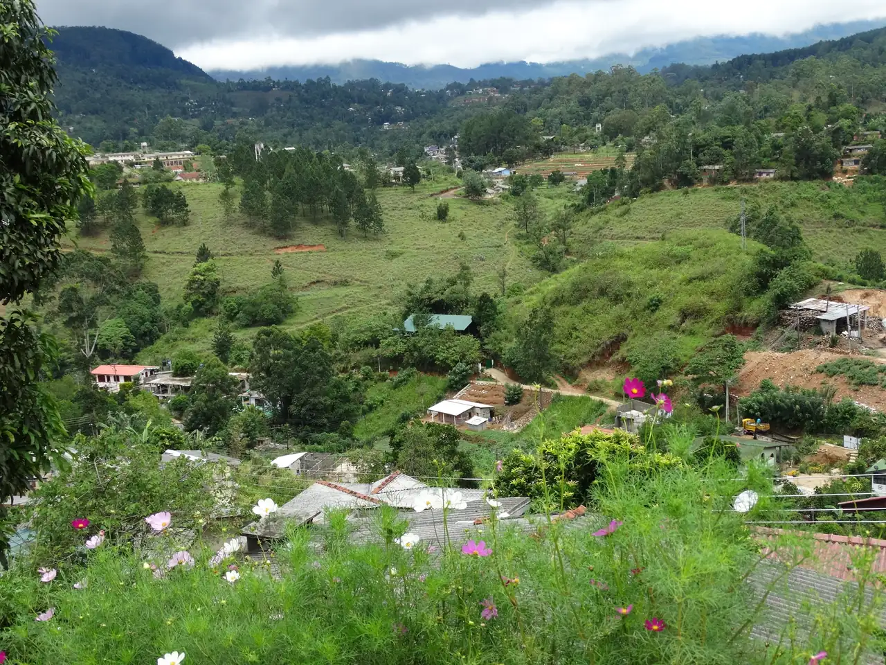 Countryside around the hill town of Bandarawela, Sri Lanka