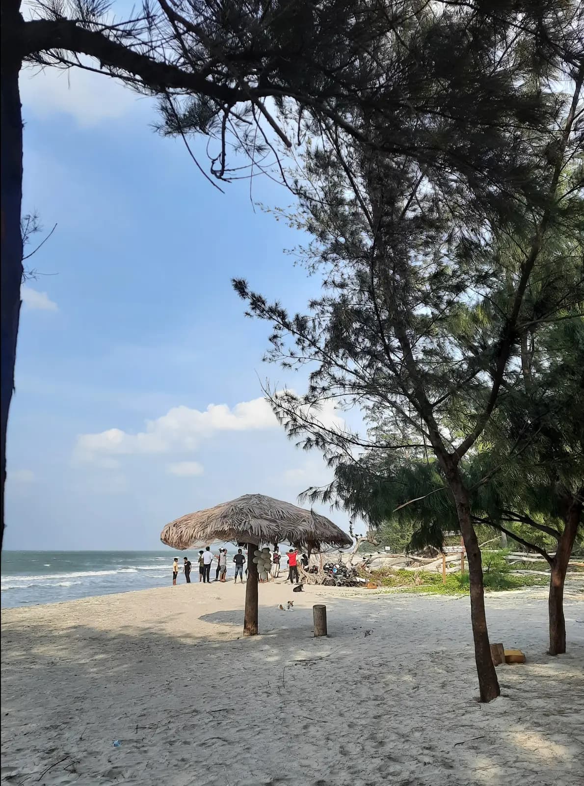Shallow calm water at Casuarina Beach, Karainagar, near Jaffna, Sri Lanka