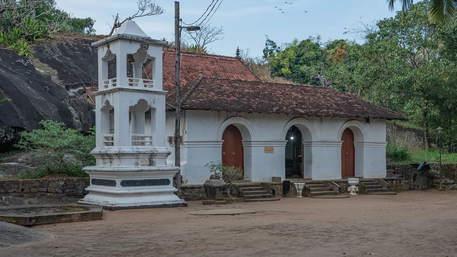 Degaldoruwa rock cave temple near Kandy, Sri Lanka