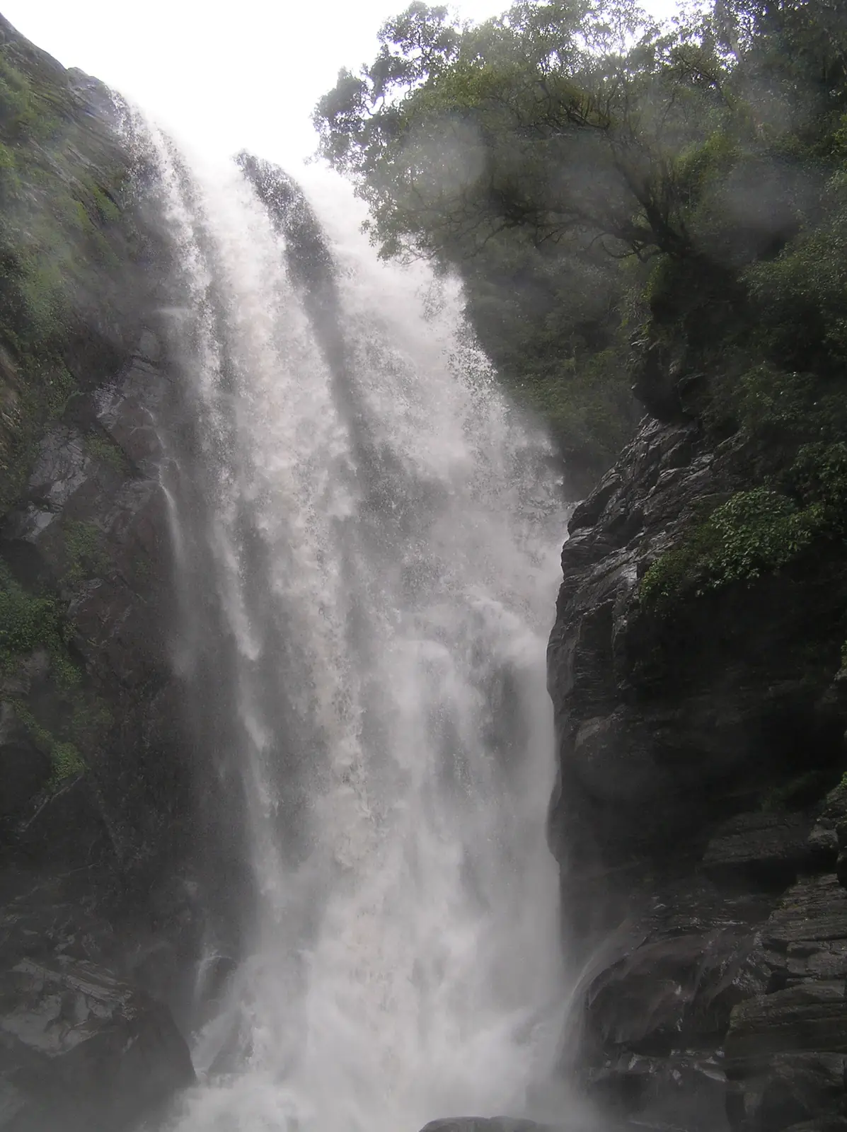Elgin Falls near Ambewela in the high hill country, Sri Lanka