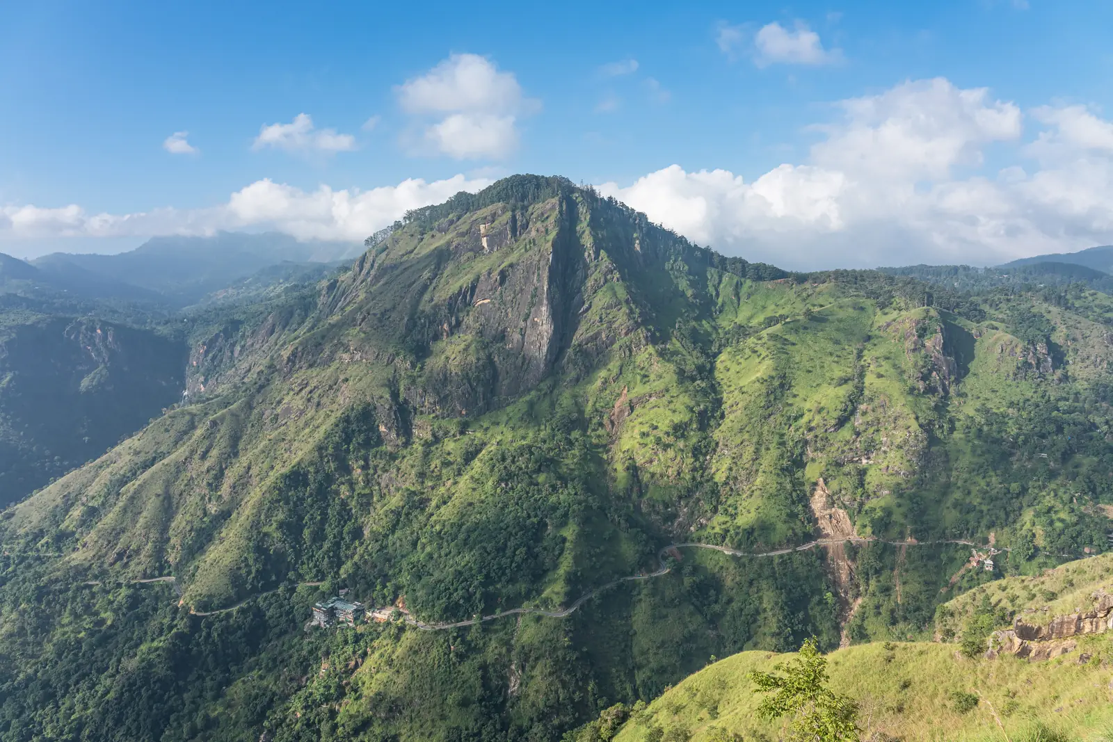 Ella Rock and the Ella Gap seen from Little Adam's Peak, Sri Lanka