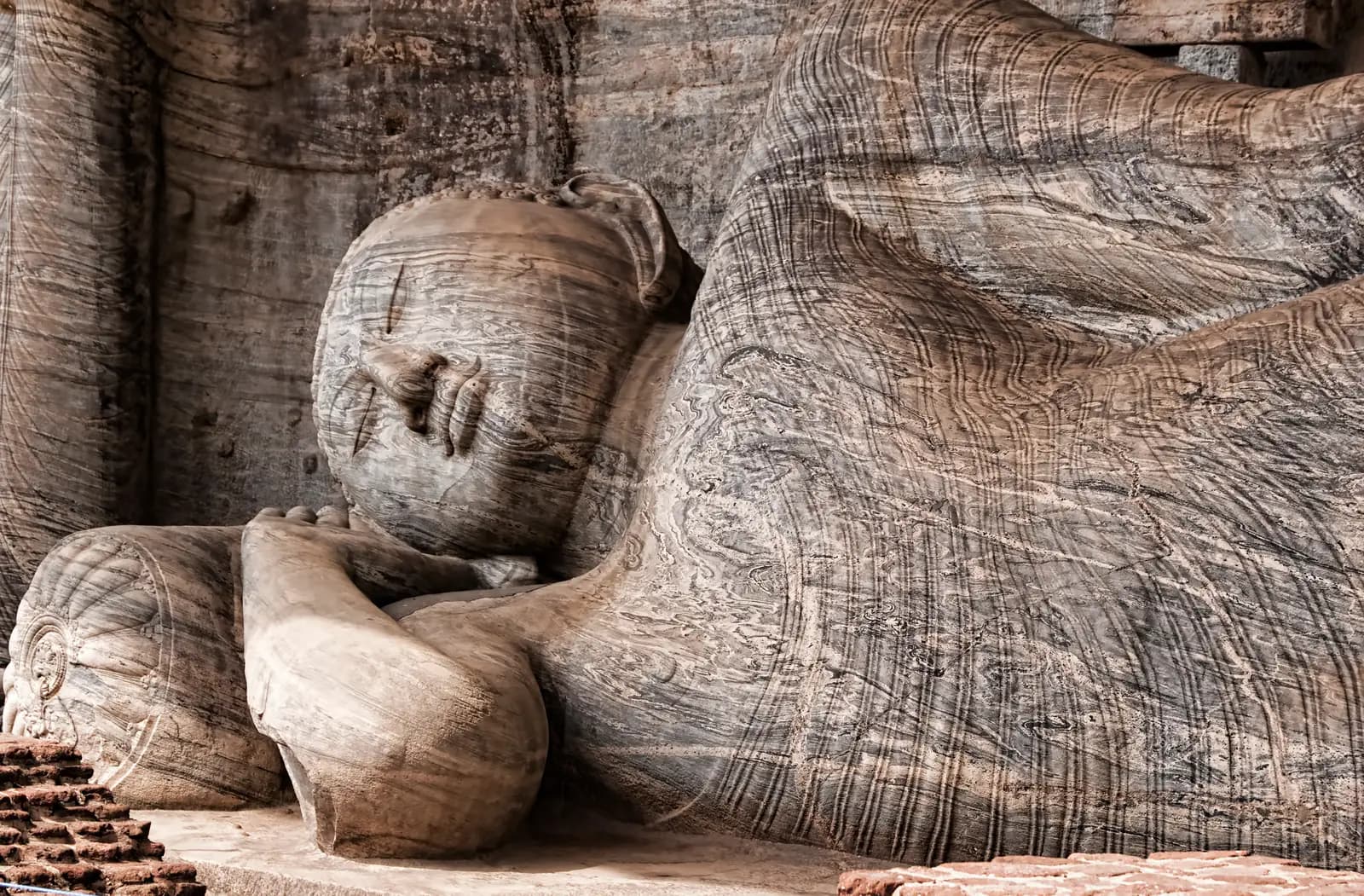 Colossal rock-cut Buddhas of Gal Viharaya at Polonnaruwa, Sri Lanka