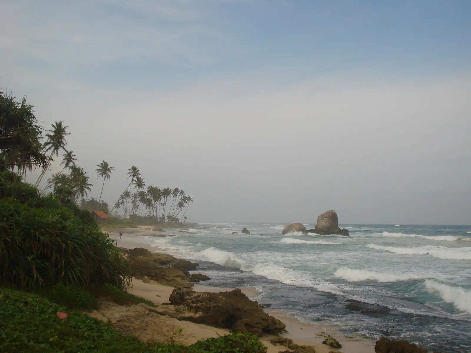 Coastline at Koggala on Sri Lanka's south coast