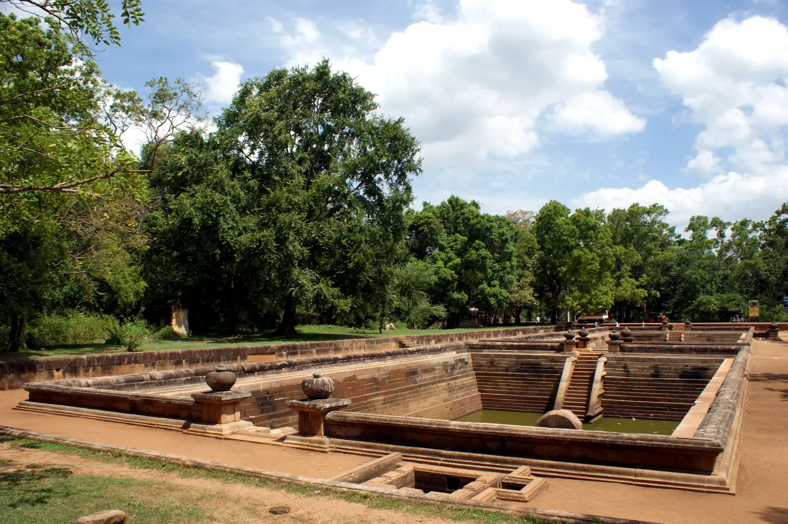 Kuttam Pokuna twin bathing ponds at Anuradhapura, Sri Lanka