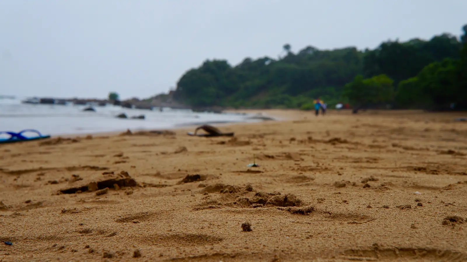 Clear calm water at Marble Beach near Trincomalee, Sri Lanka