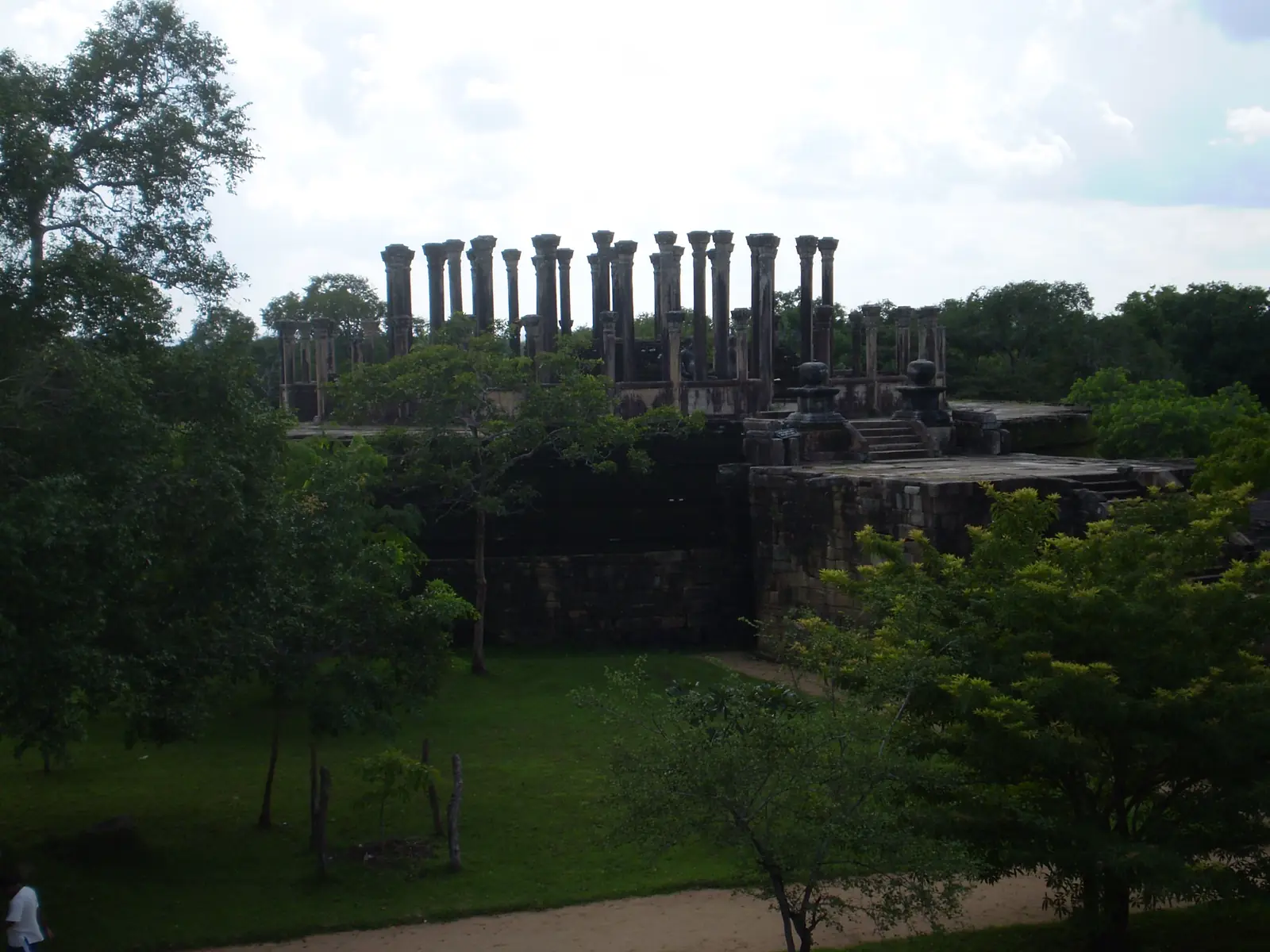 Concentric stone pillars of the Medirigiriya Vatadage, Sri Lanka