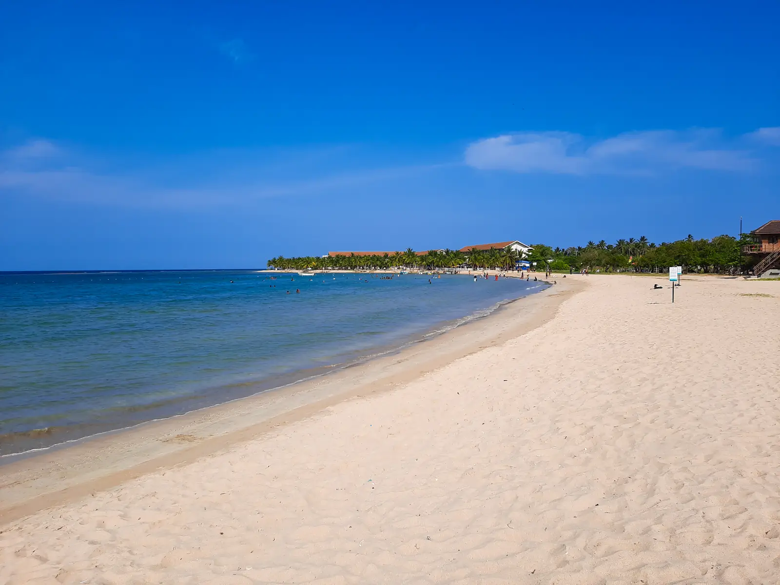 Calm shallow water at Pasikuda (Passikudah) Beach, Sri Lanka