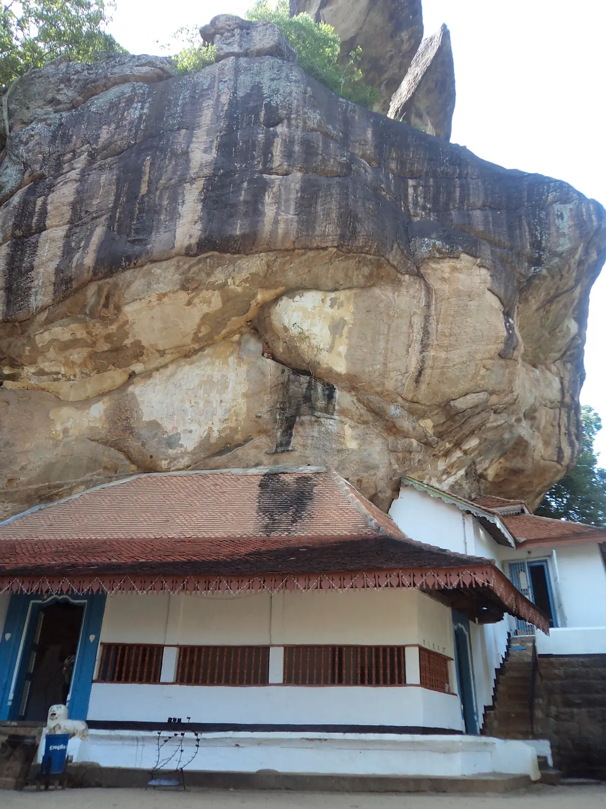 Shrine buildings of Ridi Viharaya, the Silver Temple, near Kurunegala, Sri Lanka