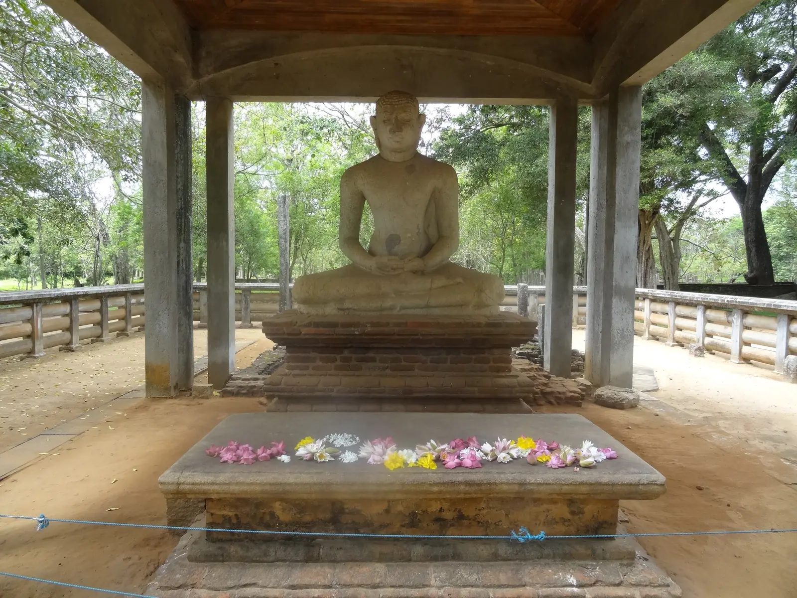 The serene Samadhi Buddha statue at Anuradhapura, Sri Lanka