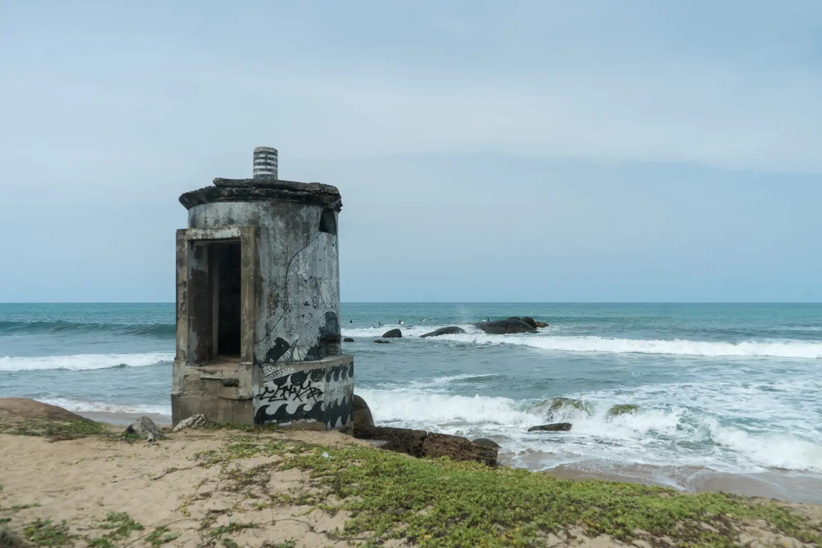 Empty cape of Sangamankanda Point, the easternmost tip of Sri Lanka