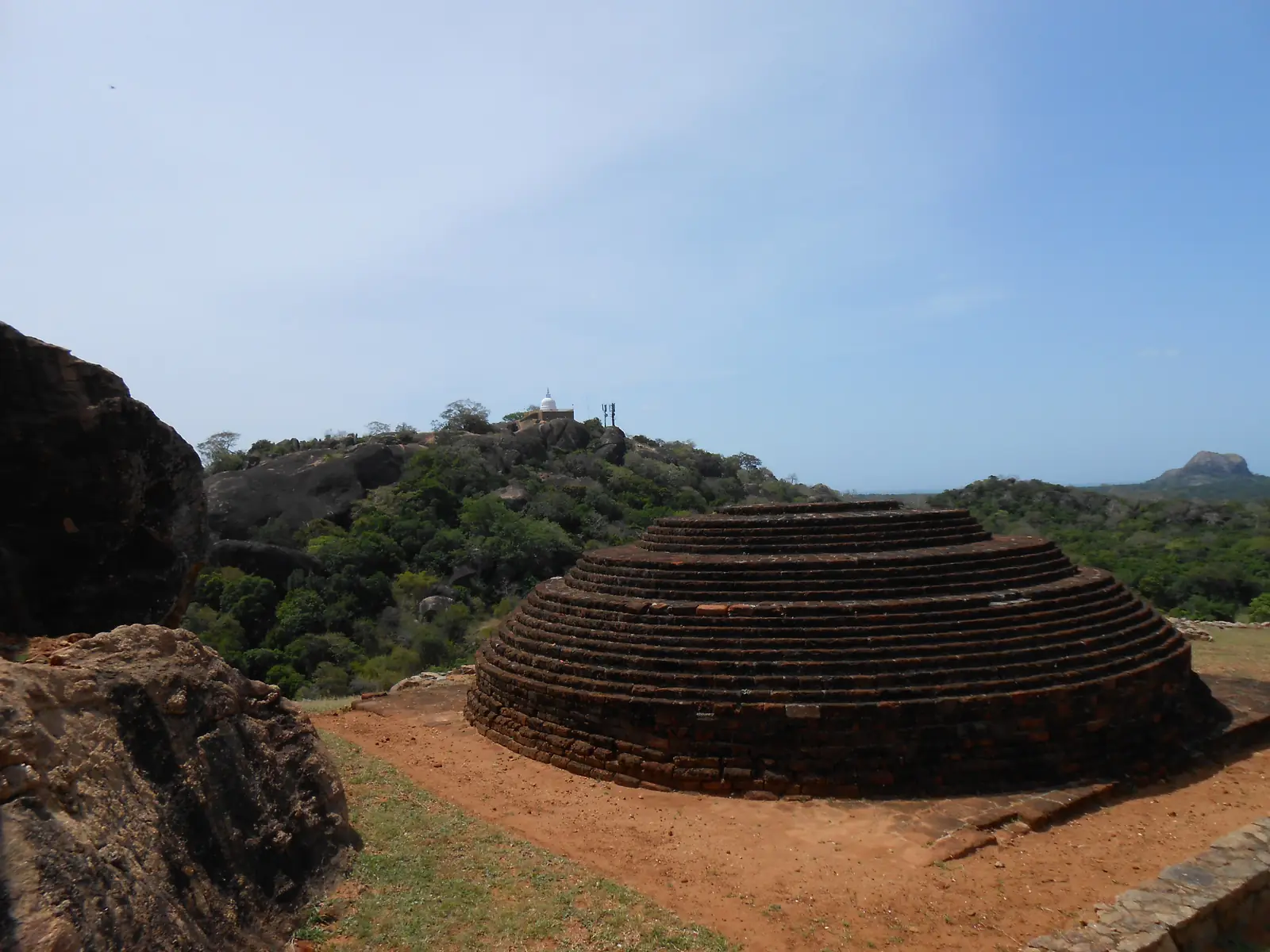 Ancient stupa at Sithulpawwa rock temple in the Yala wilds, Sri Lanka