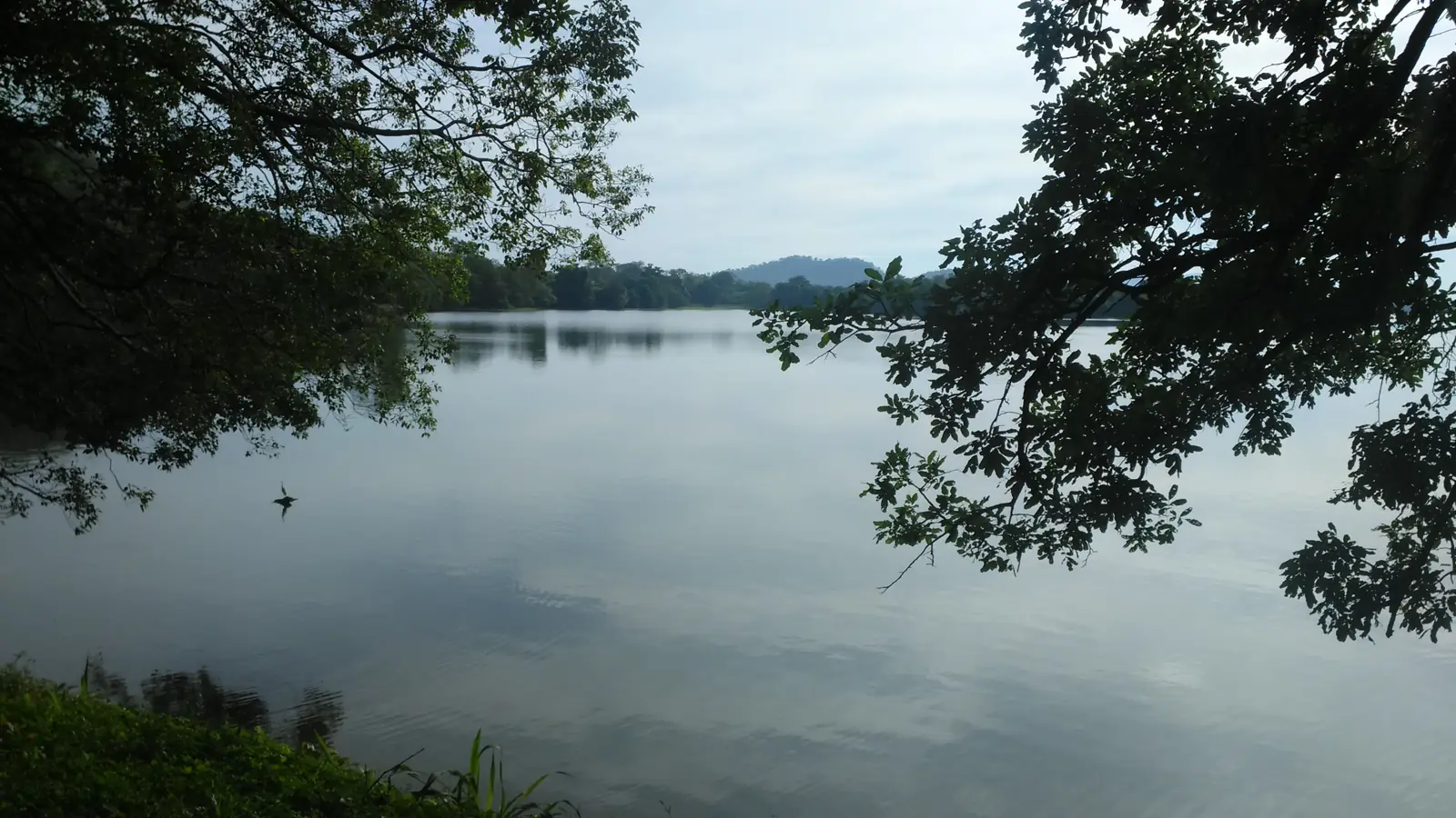 Ancient Sorabora Lake tank at Mahiyangana, Sri Lanka