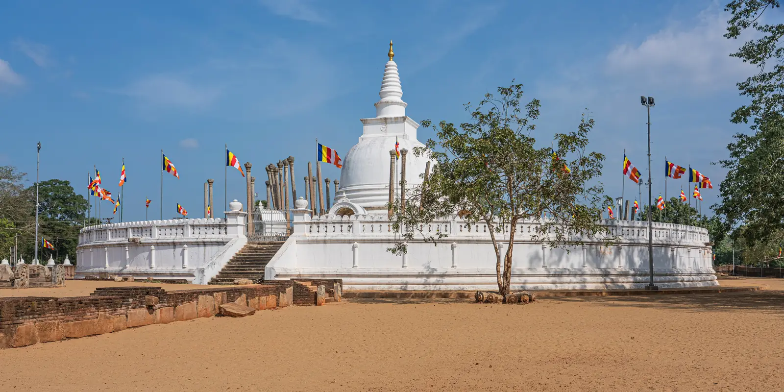 Thuparamaya, the first stupa built in Sri Lanka, at Anuradhapura