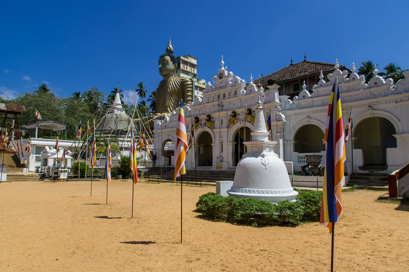 Giant 50-metre seated Buddha of Wewurukannala Vihara, Dickwella, Sri Lanka