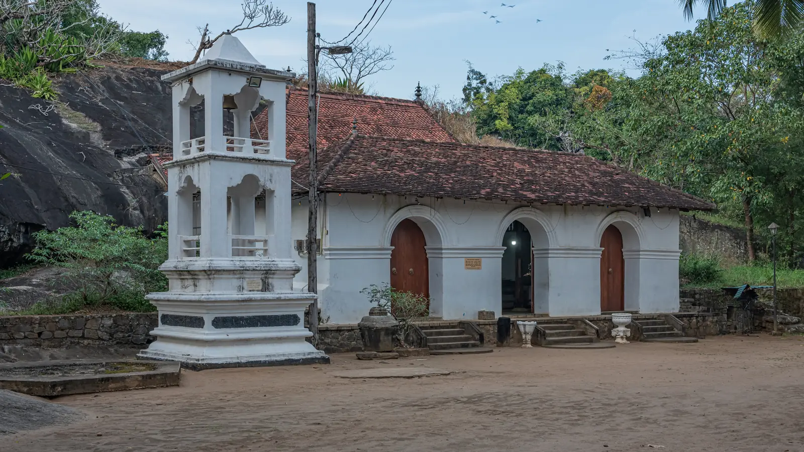 Degaldoruwa rock cave temple near Kandy, Sri Lanka